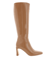 Petal and Pup USA SHOES Yasmeen Knee High Boot - Toffee Crinkle Patent