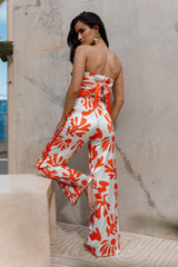 Petal and Pup USA TOPS Akeli Scarf Top - Orange Botanica