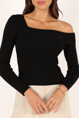 Petal and Pup USA TOPS Aleena Knit Top - Black
