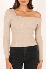 Petal and Pup USA TOPS Aleena Knit Top - Oatmeal