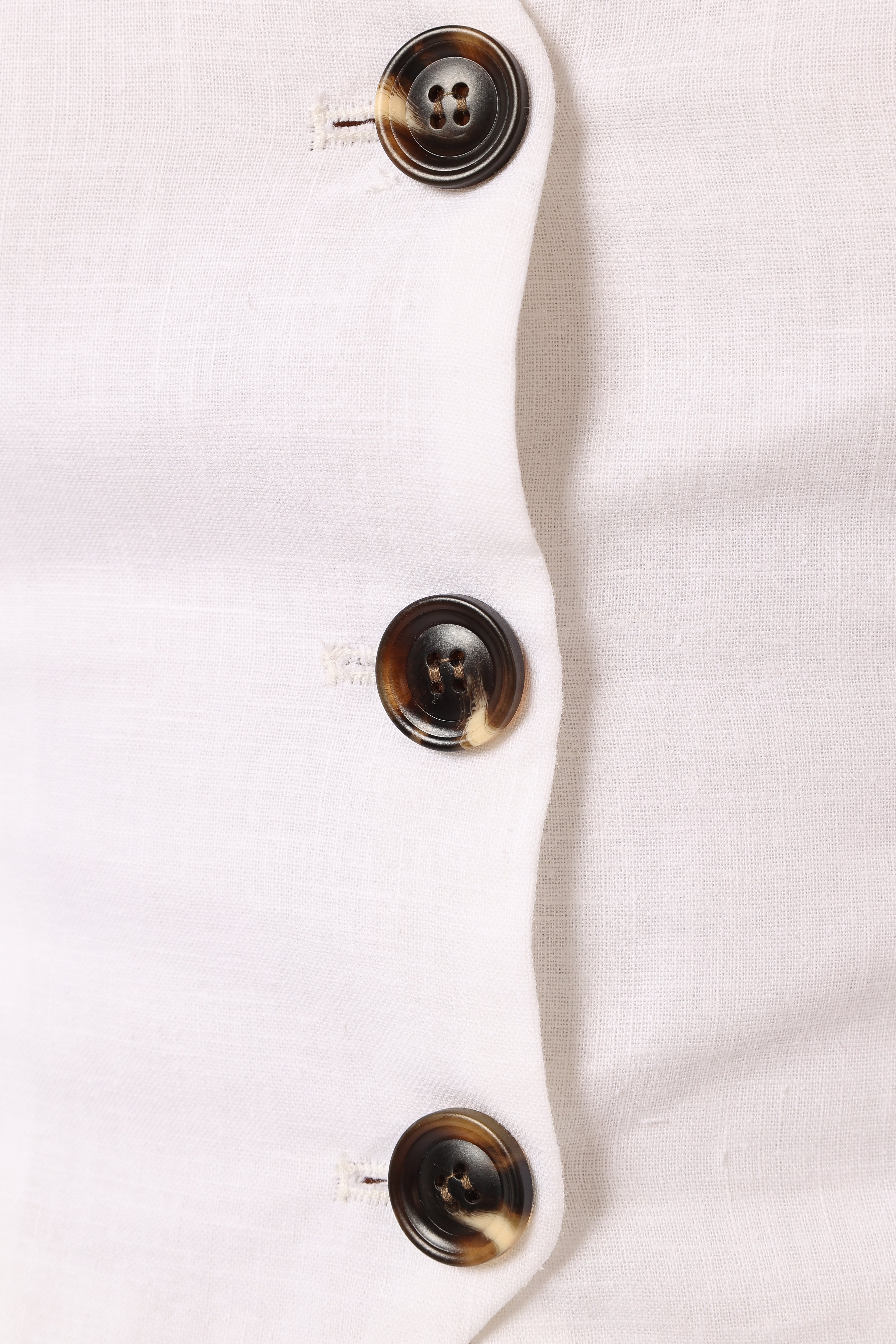 Petal and Pup USA TOPS Allegra Linen Vest - White