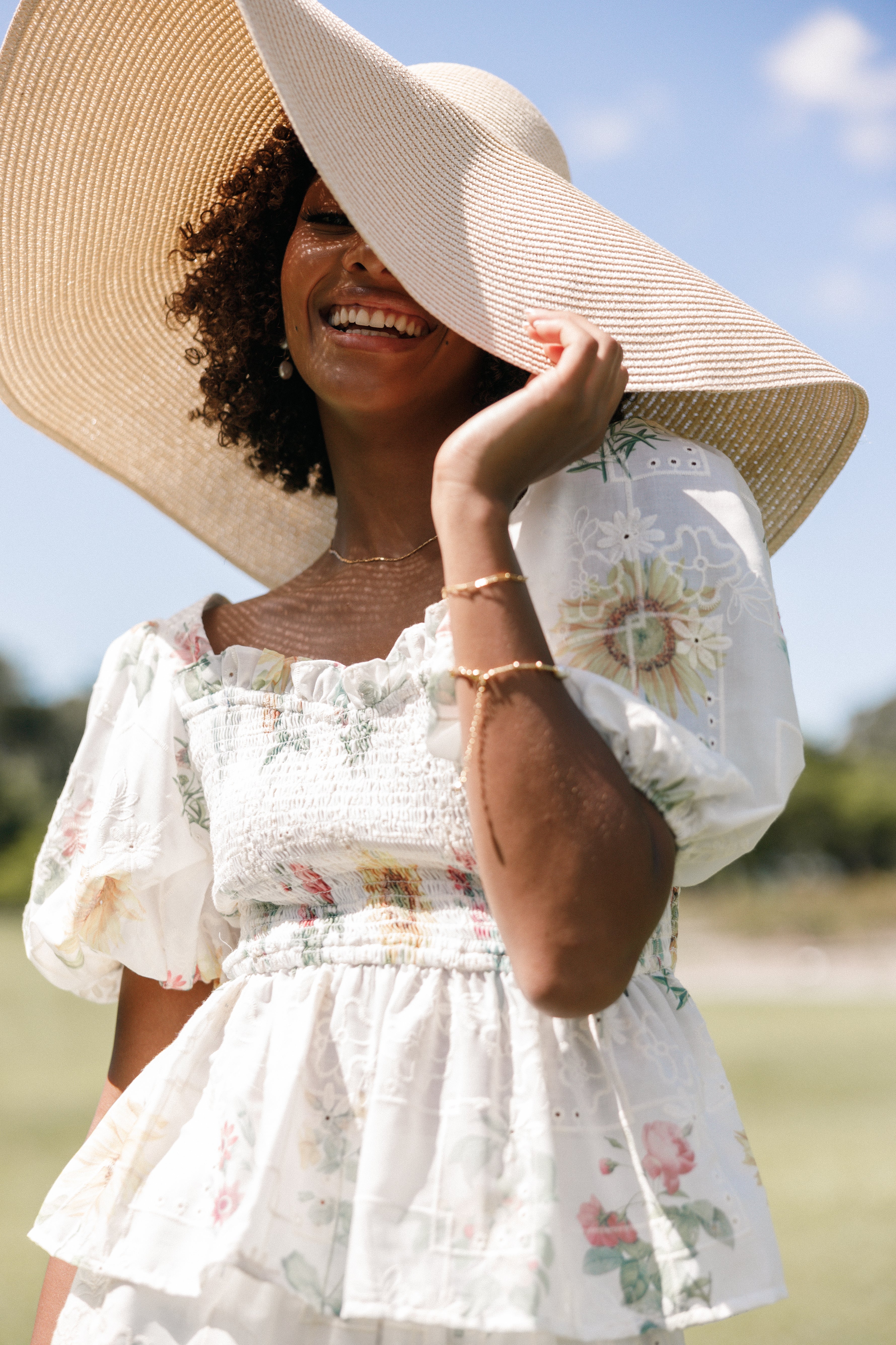 Petal and Pup USA TOPS Amalie Top - White Floral