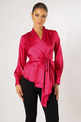 Petal and Pup USA TOPS Aydin Wrap Top - Magenta