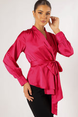 Petal and Pup USA TOPS Aydin Wrap Top - Magenta