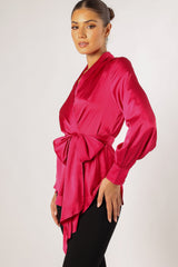 Petal and Pup USA TOPS Aydin Wrap Top - Magenta