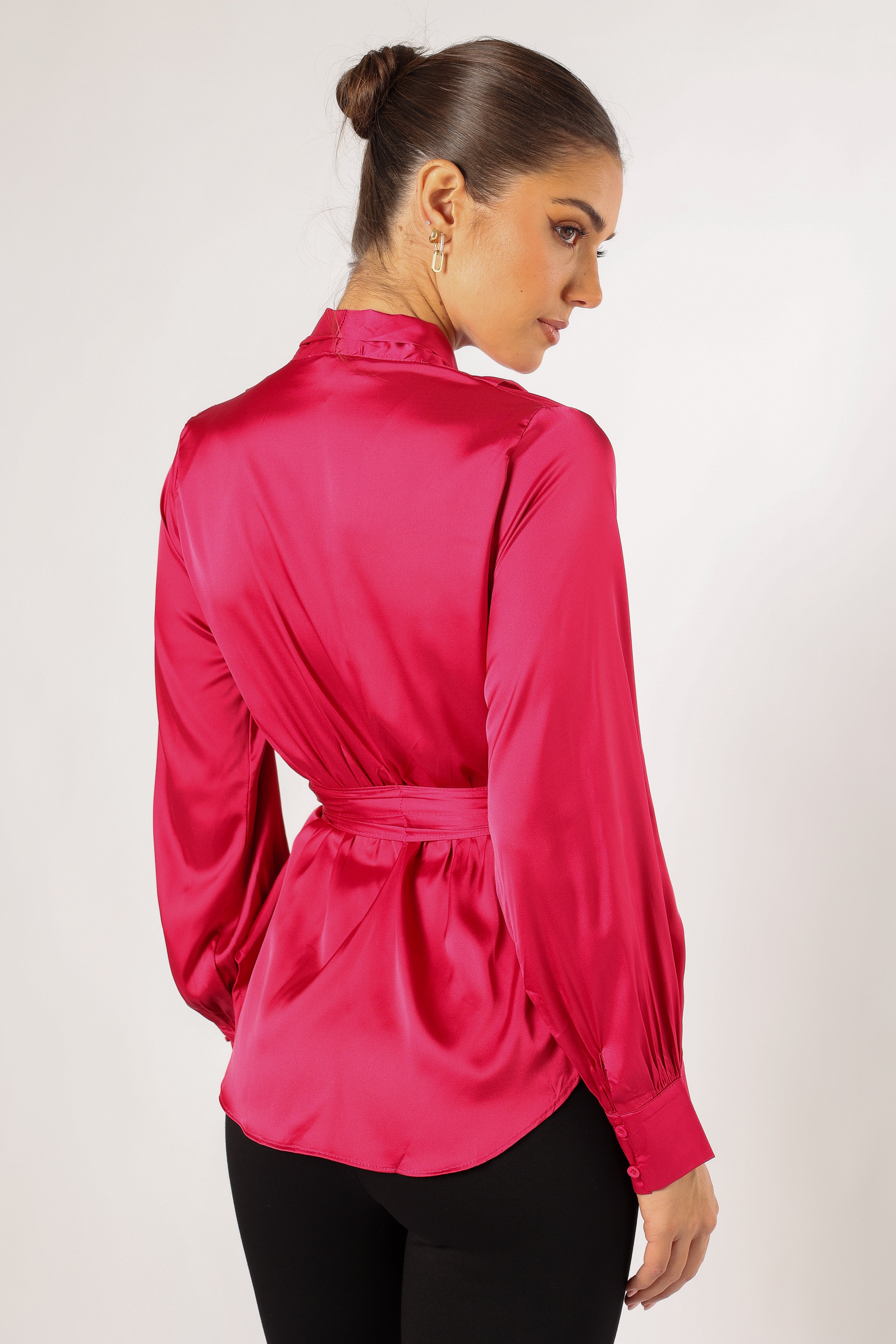 Petal and Pup USA TOPS Aydin Wrap Top - Magenta