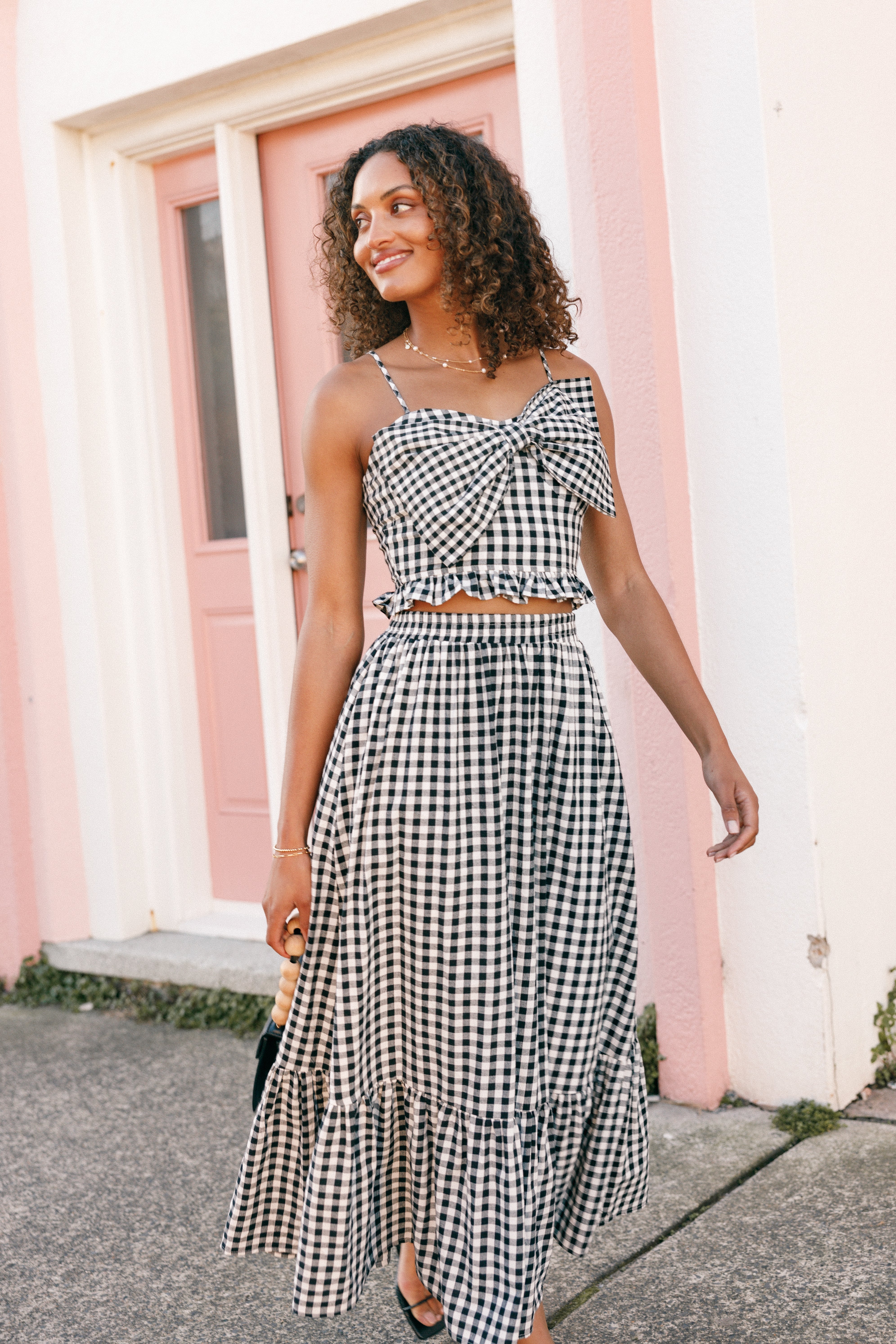 Petal and Pup USA TOPS Bambi Top - Black Gingham