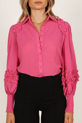 TOPS @Bettina Shirt - Fuchsia