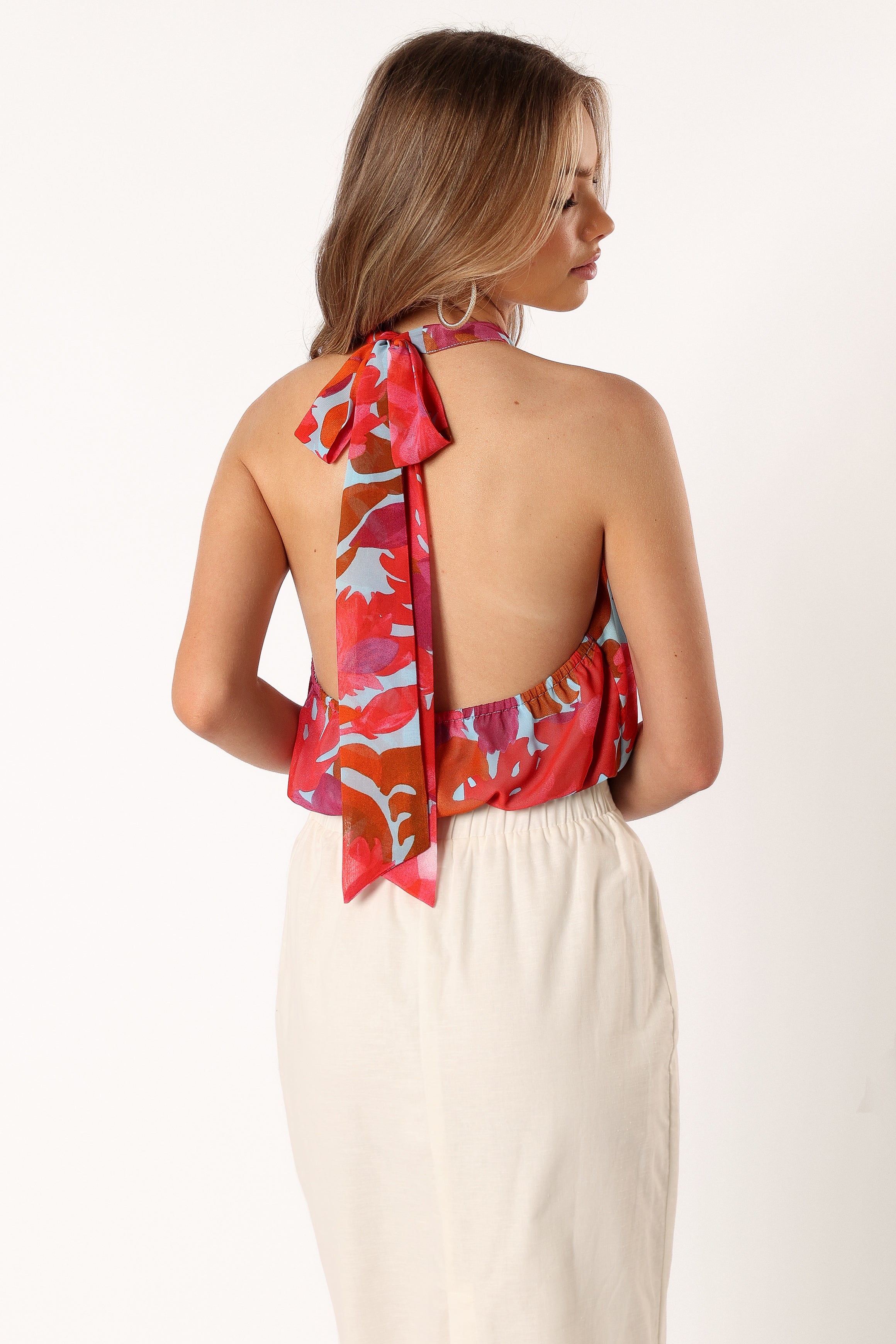 Petal and Pup USA TOPS Blaise Halter Top - Pink Azalea