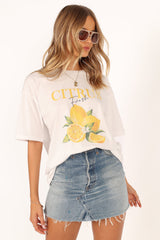 Petal and Pup USA TOPS Citrus Tee - White
