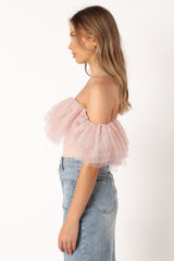 Petal and Pup USA TOPS Dae Off Shoulder Bodysuit - Blush
