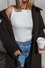 Petal and Pup USA TOPS Davie Ribbed Knit Top - White