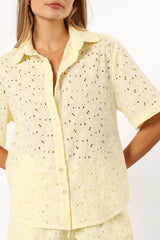 Petal and Pup USA TOPS Dazie Shirt - Lemon