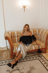 Petal and Pup USA TOPS Deedi Off Shoulder Top - Black