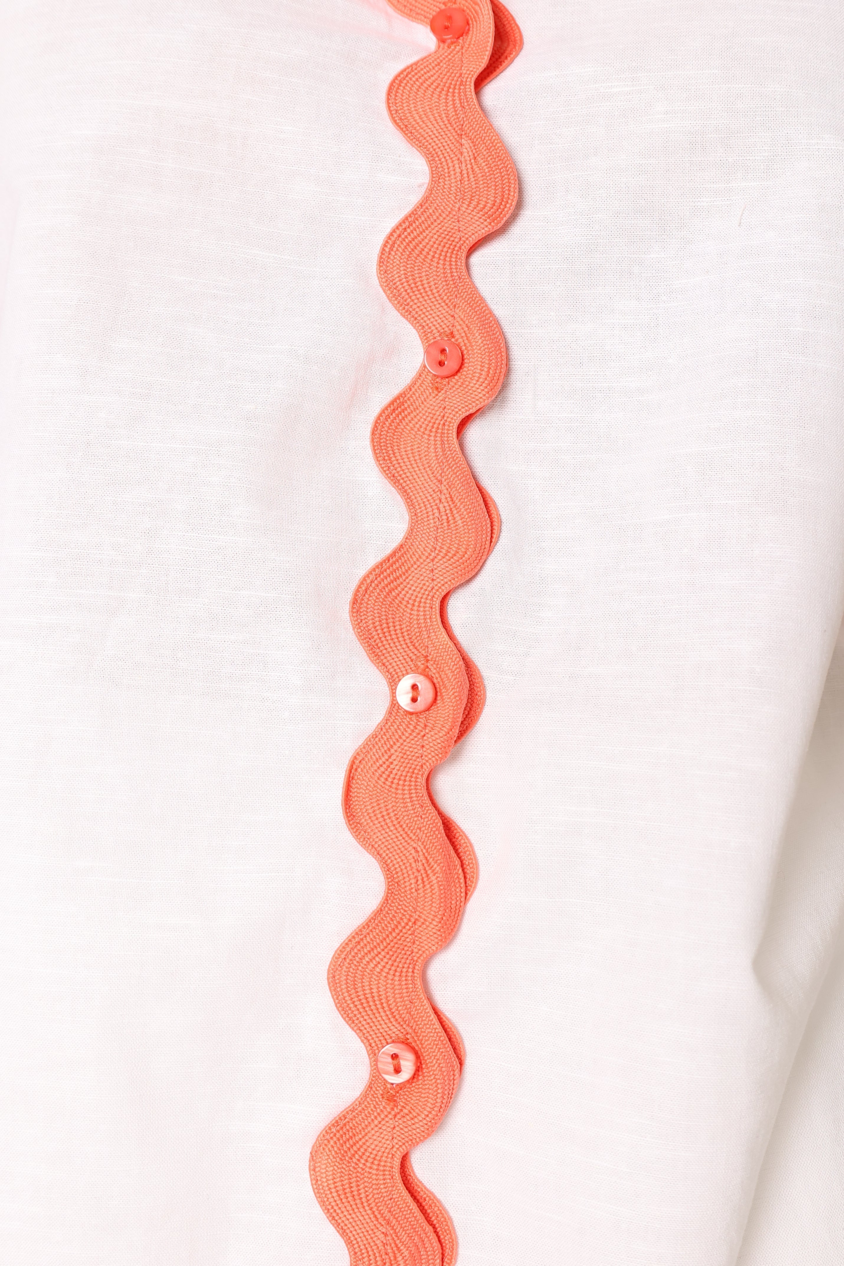 Petal and Pup USA TOPS Harry Shirt - White/Melon