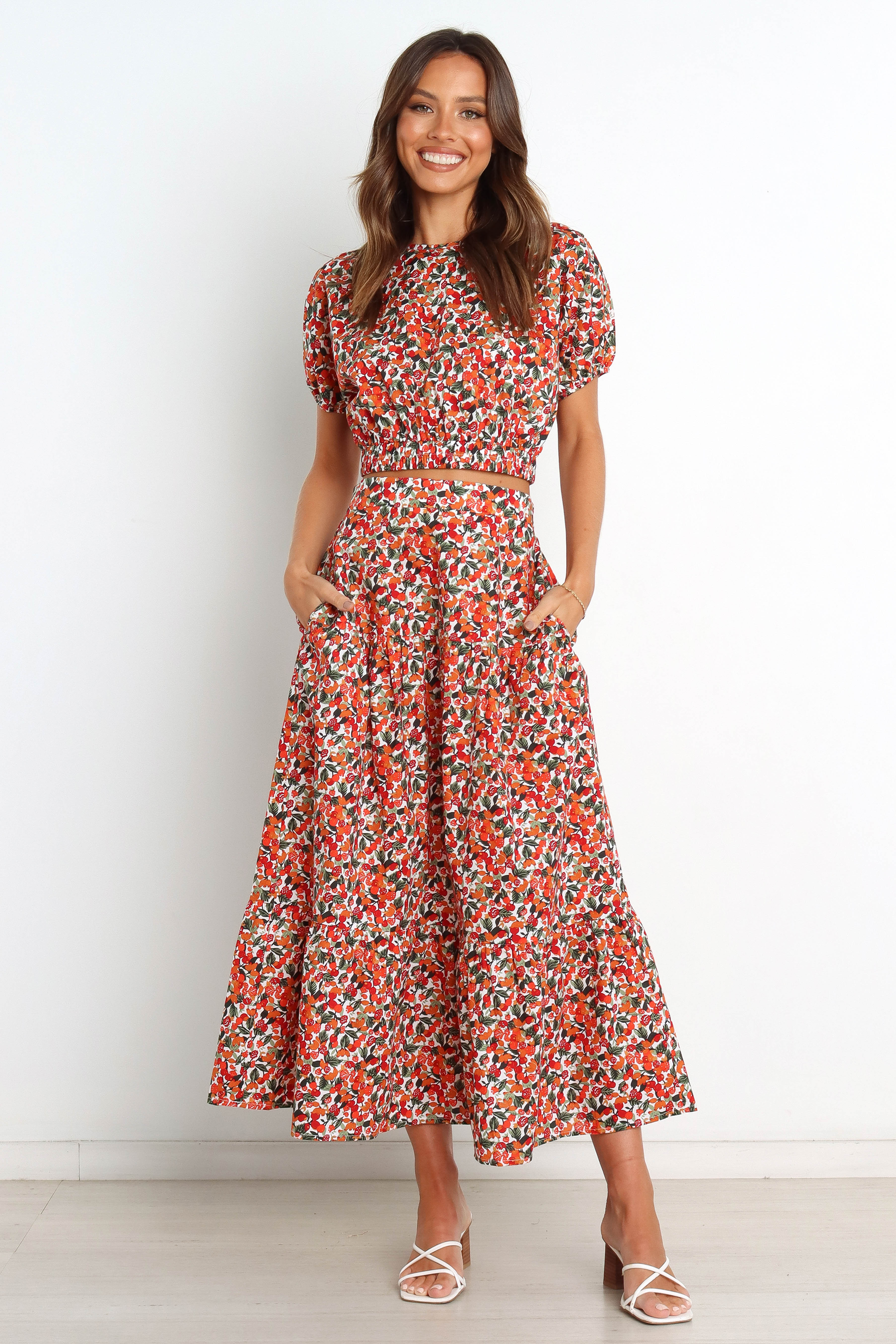 Petal and Pup USA TOPS Izzy Top - Red Multi