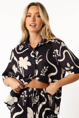 Petal and Pup USA TOPS Leo Shirt - Black Sand