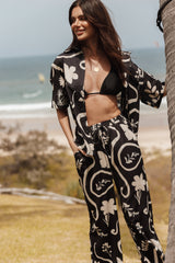 Petal and Pup USA TOPS Leo Shirt - Black Sand