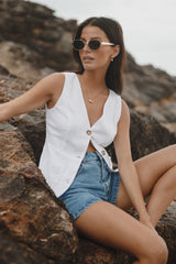 Petal and Pup USA TOPS Lola Vest - White