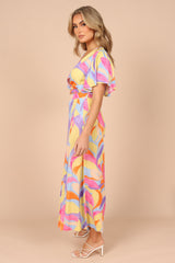 Petal and Pup USA TOPS Luis V Neck Cropped Top - Blue Multi