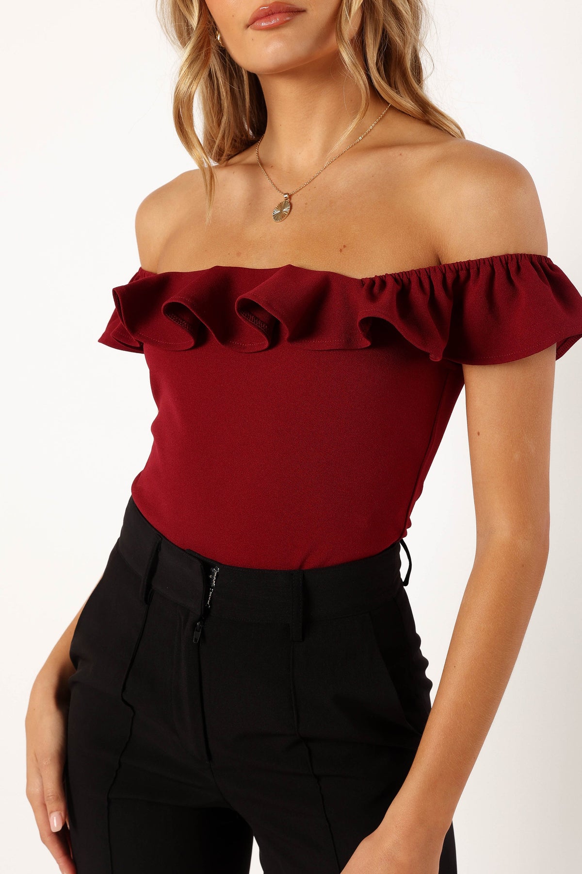 Petal and Pup USA TOPS Mikaela Bodysuit - Dark Red