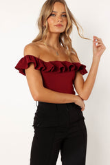 Petal and Pup USA TOPS Mikaela Bodysuit - Dark Red