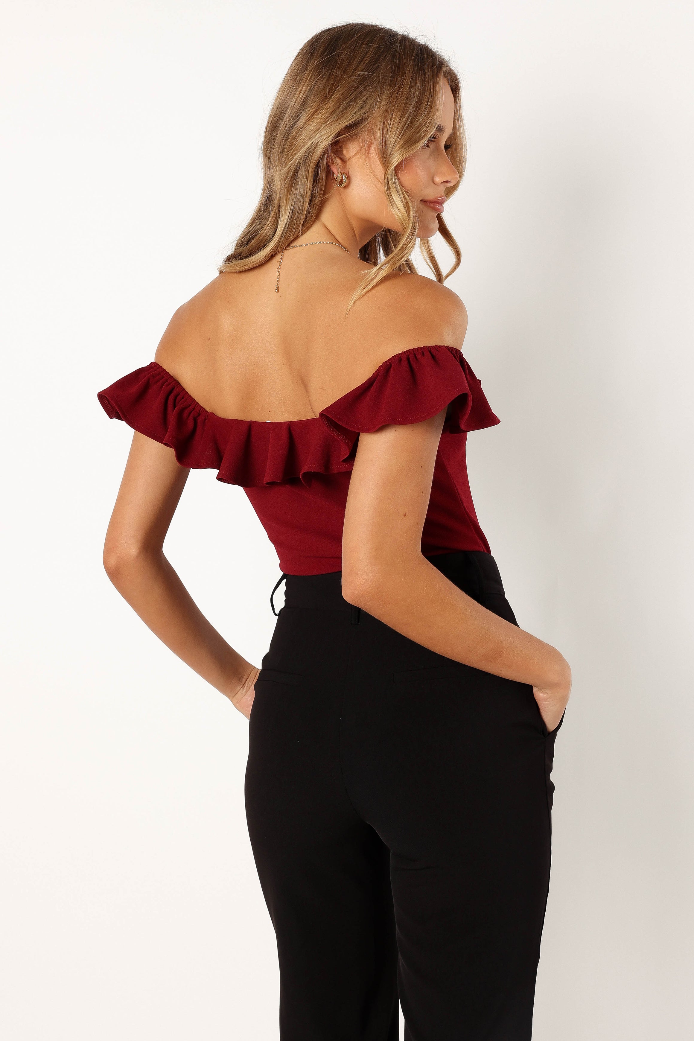 Petal and Pup USA TOPS Mikaela Bodysuit - Dark Red