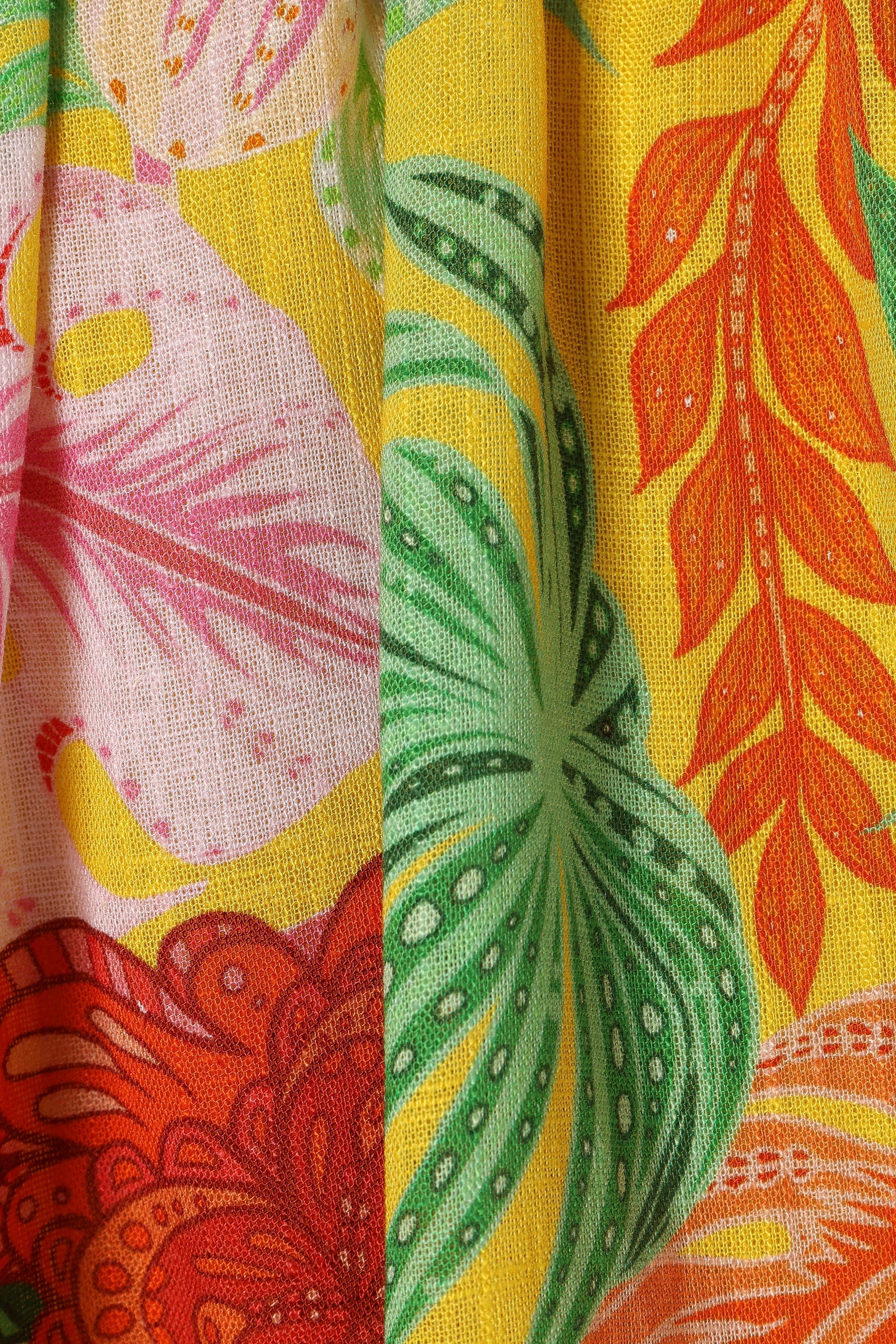 Petal and Pup USA TOPS Milton Halter Top - Leilani Print