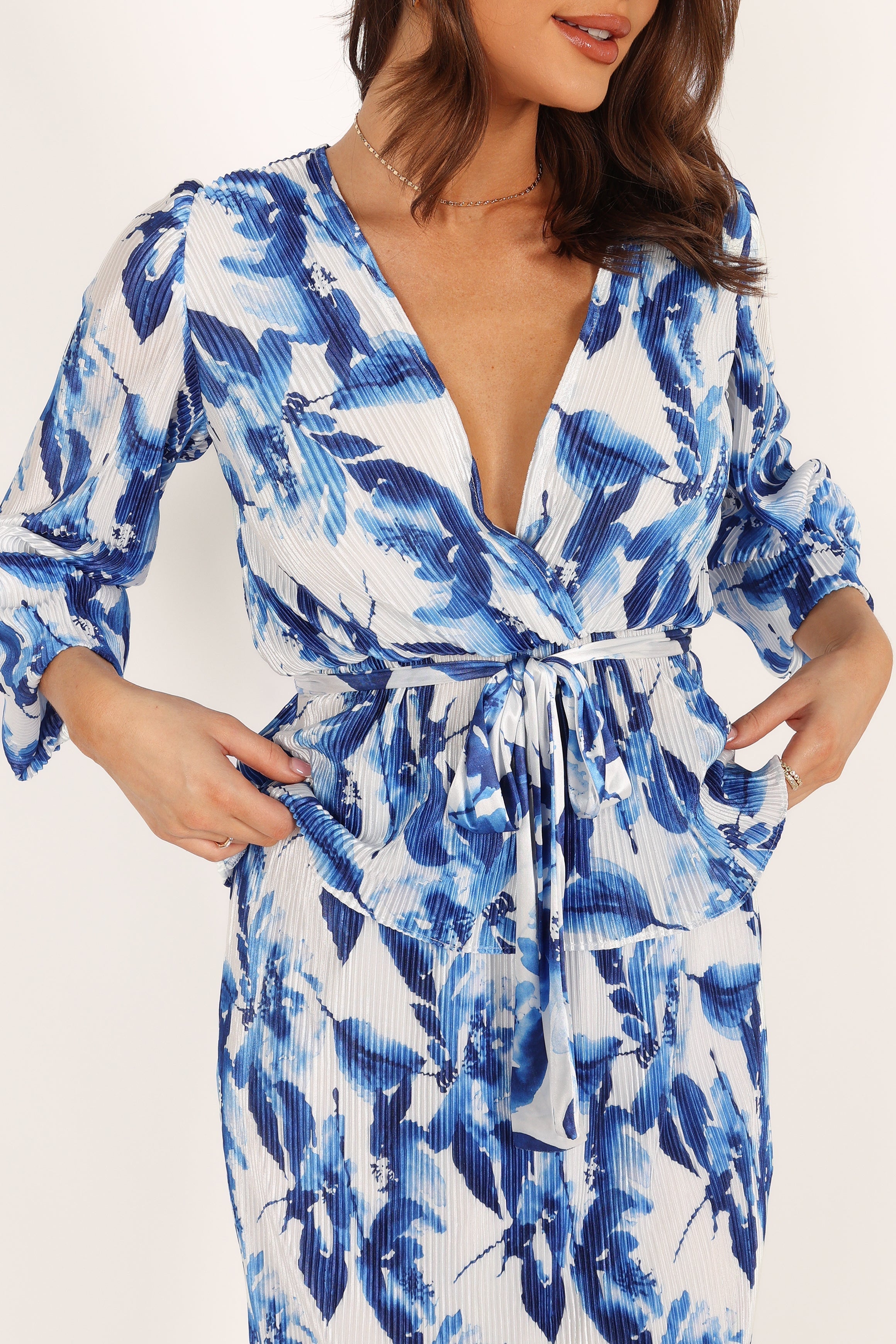 Petal and Pup USA TOPS Minelli Pleat Top - Blue