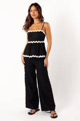 Petal and Pup USA TOPS Mollymook Top - Black Cream