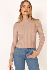 Petal and Pup USA TOPS Nila Knit Top - Mocha