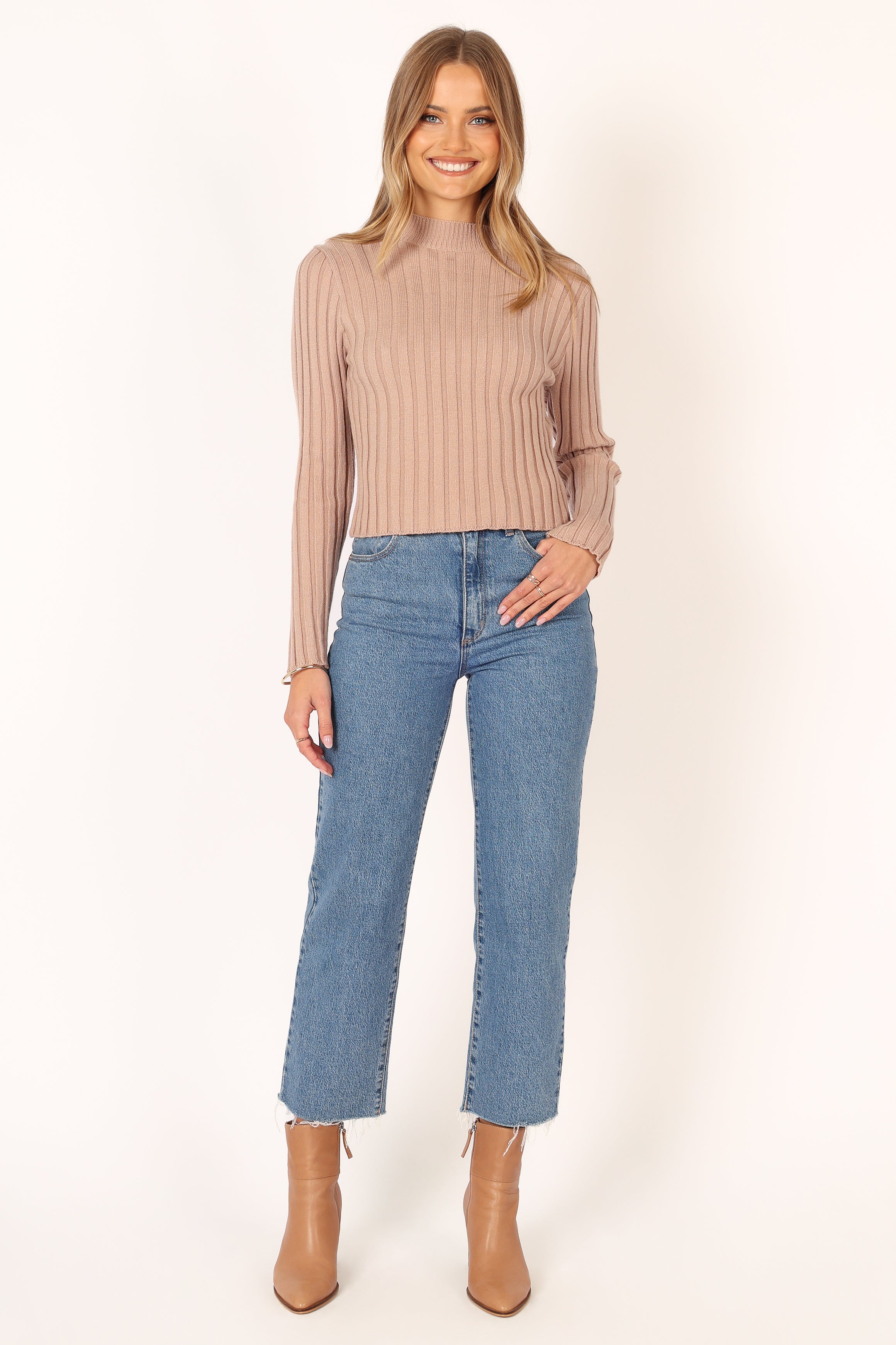 Petal and Pup USA TOPS Nila Knit Top - Mocha