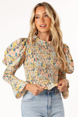 Petal and Pup USA TOPS Novah Long Sleeve Top - Floral
