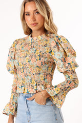 Petal and Pup USA TOPS Novah Long Sleeve Top - Floral