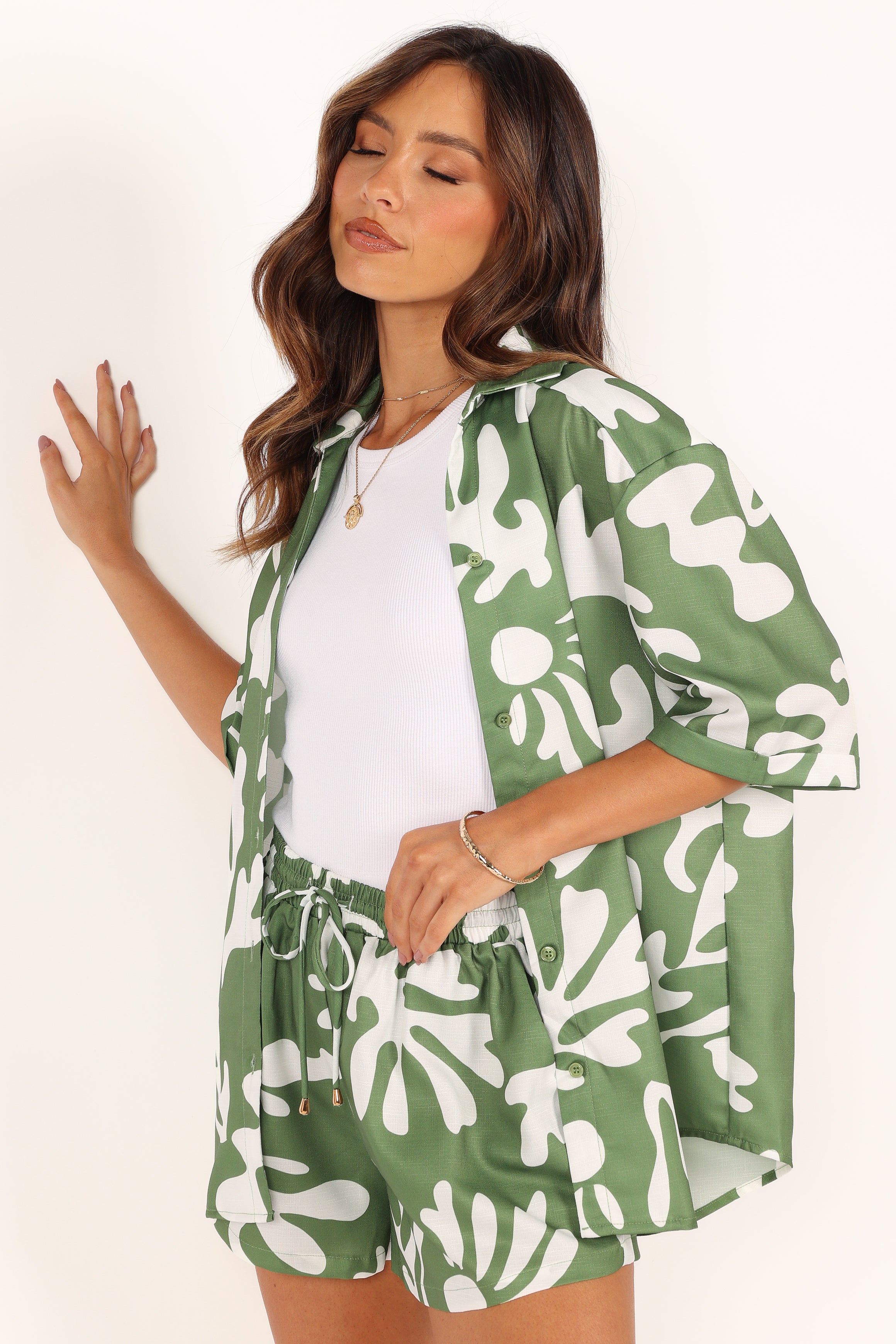 Petal and Pup USA TOPS Payton Shirt - Khaki