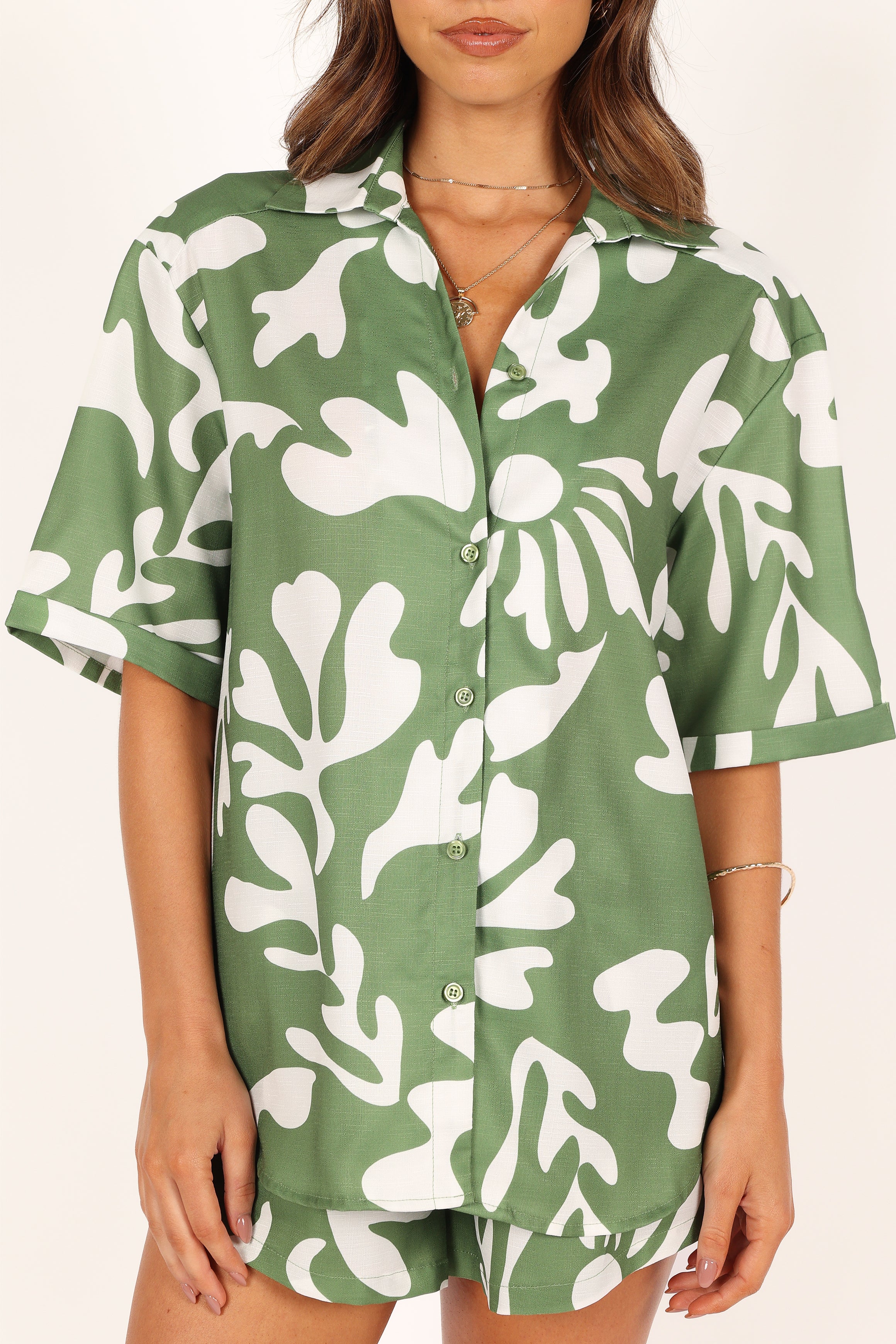Petal and Pup USA TOPS Payton Shirt - Khaki