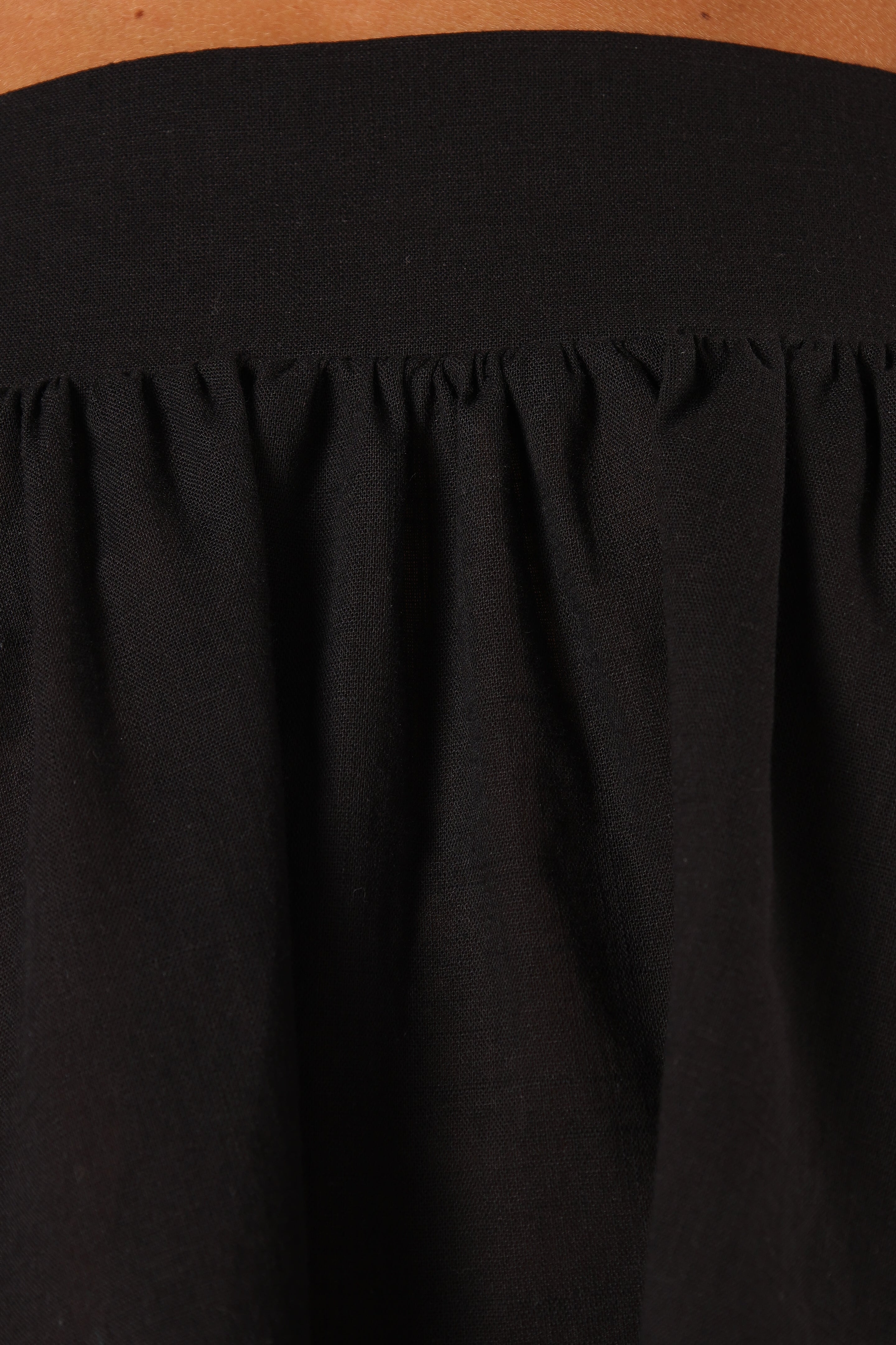 Petal and Pup USA TOPS Raye Ruffle Strap Top - Black