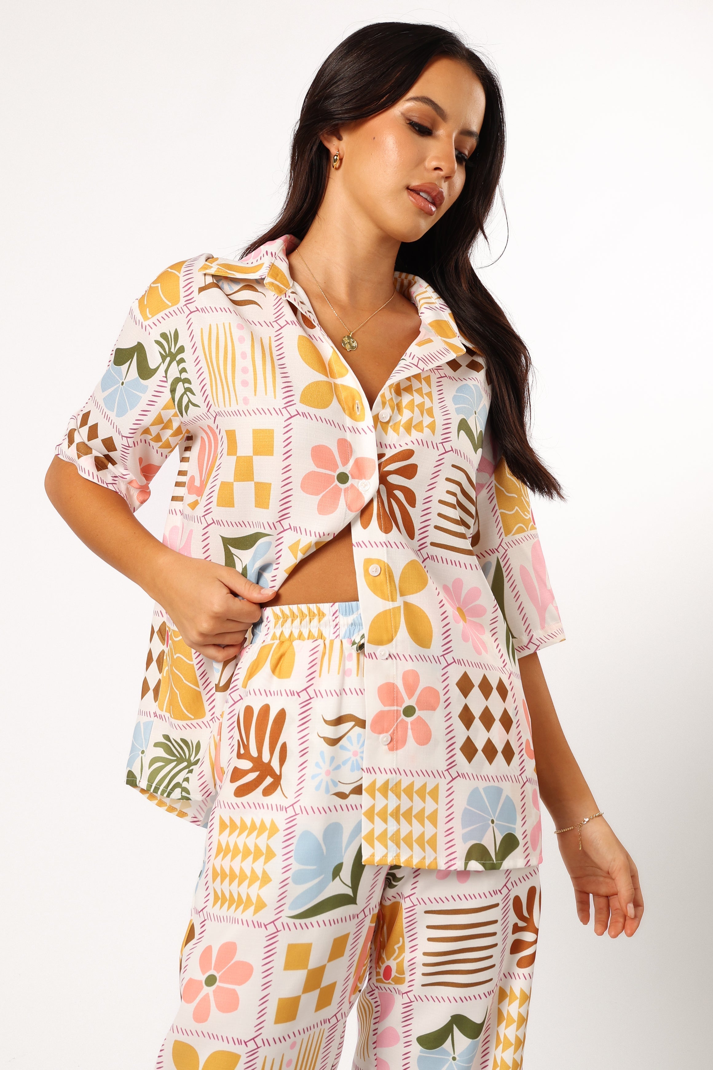 Petal and Pup USA TOPS Shay Top - White Multi