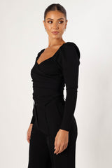 Petal and Pup USA TOPS Spencer Long Sleeve Top - Black