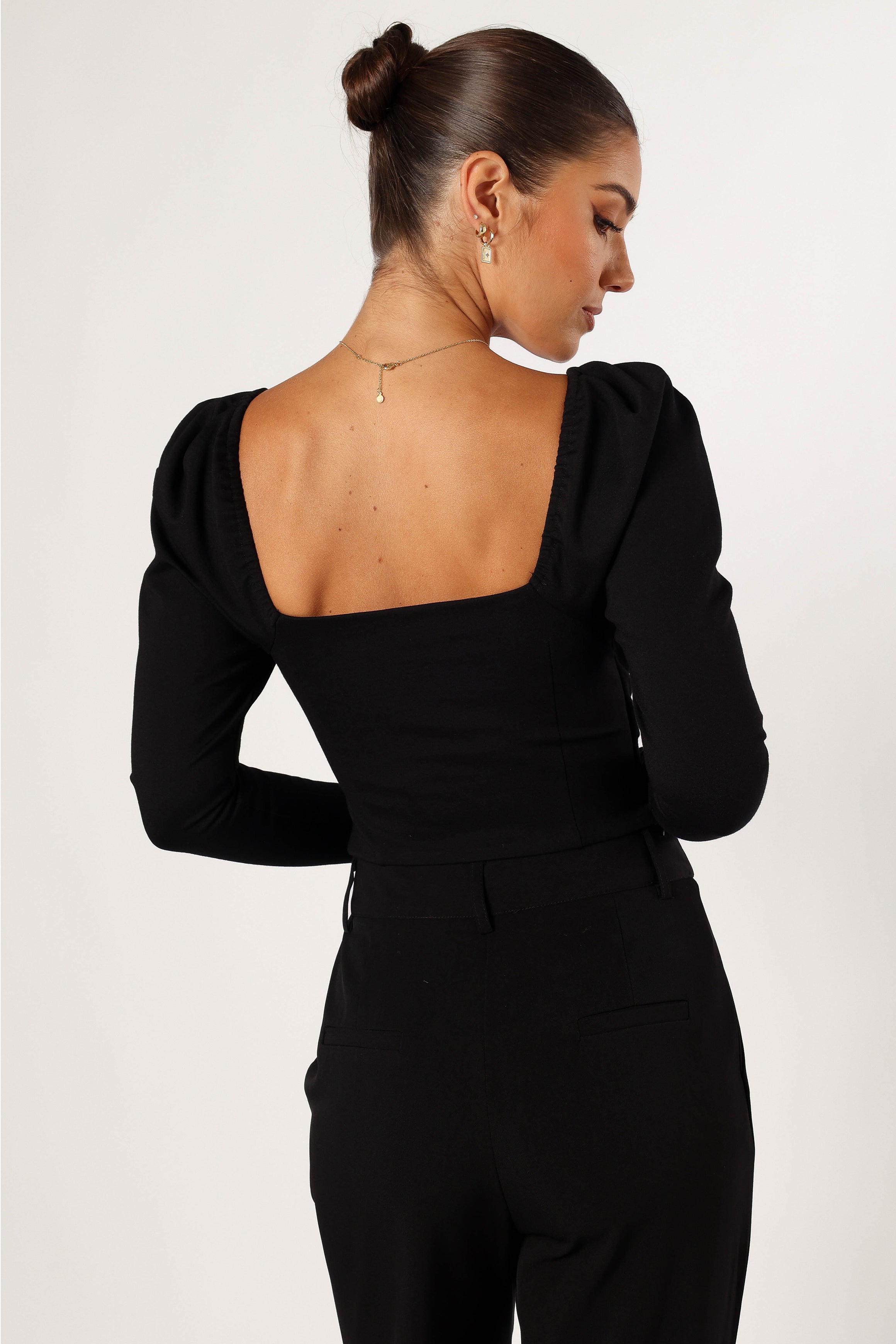 Petal and Pup USA TOPS Spencer Long Sleeve Top - Black