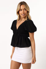 Petal and Pup USA TOPS Tamara Top - Black