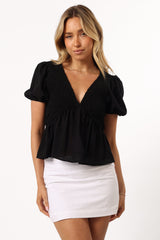 Petal and Pup USA TOPS Tamara Top - Black