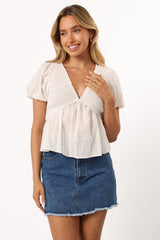 Petal and Pup USA TOPS Tamara Top - White