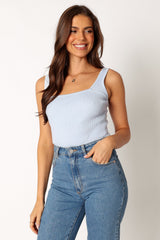 Petal and Pup USA TOPS Vicki Rib Tank - Blue