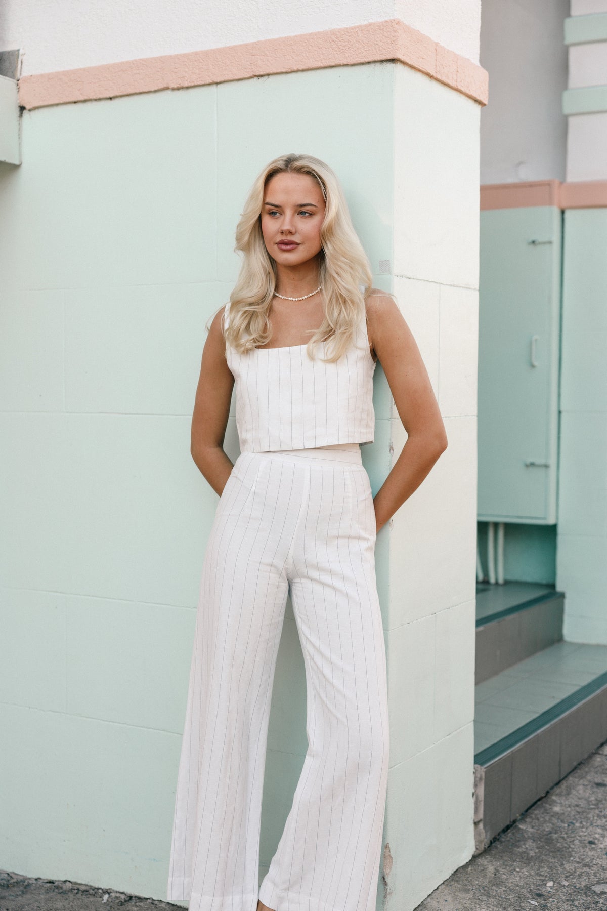 Petal and Pup USA TOPS Windsor Top - White Stripe