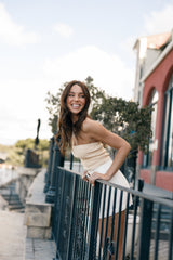 Petal and Pup USA TOPS Zia Strapless Knit Top - Lemon